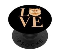 Flat Faced Cat Persian Cat British Shorthair Exotic Cat Cute PopSockets Adhesive PopGrip