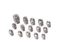 Flat Fan Nozzle 1pcs 3/8'' BSPT V-Shape Flat Fan Nozzle Water Spray Jet Nozzle high Pressure HVV Water Spray Nozzle(11008)