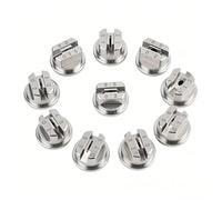 Flat Fan Spray Nozzle, 304 Stainless Steel Tip 110° for T20 T30 T16 Drone Sprayer, Uniform Droplet Distribution, 10Pcs 80° Hole Diameter：1.6 mm(0.063in)