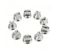 Flat Fan Spray Tip, 304 Stainless Steel Nozzle 65 Degree for Home Garden Misting, Weed Control & Drone Spraying, 10Pcs 80° Hole Diameter：0.66 mm(0.026in)