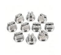 Flat Fan Spray Tip,304 Stainless Steel Nozzle for Carpet Cleaning, Weed Killing,Drone Agricultural Spraying, 10Pcs 50° Hole Diameter：1.3 mm(0.051in)