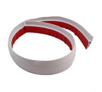 Flat Floor Transition Strip 1M PVC Threshold for Laminate to for Tile Gap Reduction - Self Door Bar Edge Trim Grey(White)