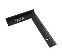Flat for Edge Metal Square Ruler, 90-Degree Right Angle Measuring Tool for Woodworking and Layout Tasks - 150 x 100 mm or 100 x 70 mm(A)