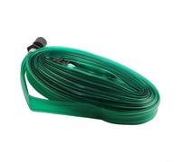 Flat for soaker Hose 15m PVC Garden Irrigation Tube Flat for(10M) | 15m length, flat design prevents kinks, sturdy PVC, for ideal for long garden rows, for durable construction