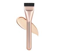 Flat Foundation Brush for Liquid Makeup,14CM Premium Fast Flawless Flat Top Kabuki Makeup Brushes Face Cosmetics Concealer Brush for Liquid, Blending, Powder, Cream, Powder, Blush, Buffing Rose Gold