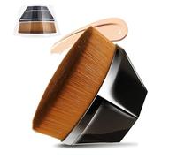 Flat Foundation Brush, Foundation, Body Brush, Self-Tanning Brush, Blush Brush, for Mixing Liquid, Concealer Premium, Cream (Black)