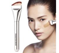 Flat Foundation Brush - Liquid Foundation Brush Portable Liquid Makeup Brush | Versatile Flat Concealer Brush Face Makeup Brushes for Foundation Concealer Lotion