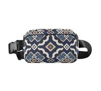 Flat Geometric Pattern Liberty Pattern Fashion Crossbody Bag Anti Theft Waist Pack for Women Men Multipurpose with Adjustable Strap for Workout Running Hiking mochilas para hombres de, flat geometric