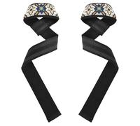 Flat Geometric Pattern Maltese Cross Wrist Wraps 26" Power Workouts Deadlift Strap for Workout, Gym, Powerlifting, Bodybuilding guantillas para el gym de homb