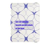 Flat Geometric Pattern Ruyi Purple customize Leather Passport Holder Cover Passport Case Badge ID Vaccine Card Holder Wallet Ultra Slim, flat geometric pattern ruyi purple, One Size
