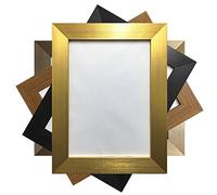 FLAT GOLD BRUSHED PICTURE PHOTO FRAME HOME OFFICE WORK GIFT PRESENT 18" X 12"