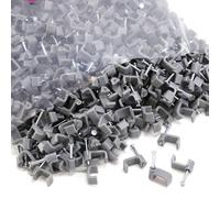 Flat Grey 10mm Cable Clips for 2.5mm2 Twin & Earth Cables Contractor [1000 Pack]