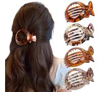Flat Hair Claw Clips - 4 PCS Small Duckbill Flat Hair Clips for Thin Non-slip Catch Jaw Clamp,Ergonomic Curved Design Clip for Lying, Driving, Hairs Accessories With Strong Hold for Women Girls