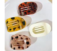 Flat Hair Claw Clips, Flat Claw Clip for Women(4 PCS), Strong Hold for Thin Thick Hair, Curved Design Strong Hold for Women and Girls