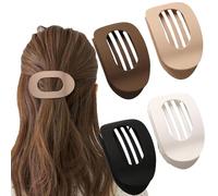 Flat Hair Clips for Women, 2025 New Hair Clips, Simply Elegant Ducking Beak Hair Clip, Hair Clip for Girls Women Thick Thin Hair (4PCS-A)