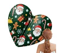 Flat Hair Clips for Women Decorative Heart Shaped Magnetic Hold Claw