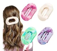 Flat Hair Clips for Women & Girls, 2025 New Elegant Duckbill Hairpins, Simple Hair Clips for Thick & Thin Hair, Hair Accessories (4pcs-F)