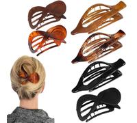 Flat Hair Clips, Non Slip Hairpin Barrette, Vintage Hairgrips Headdress with Stylish Vintage Design for Women, Mothers, Wives, or Girlfriends, 3.35 x 1.69 x 1.57 inches