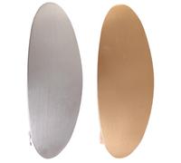Flat Hair Clips - Round Flat Claw Clips | Metal Barrettes For Wedding, Gold Silver Metal Oval Hair Barrettes French Easy To Use Holder Portable For Wedding Prom Formal Events Daily Use