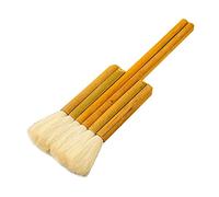 Flat Hake Brushes Soft Sheep Hair Hake Paint Brush Artist Painting Bristles Wash Brush for Watercolor Pottery Ceramic Painting
