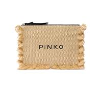 Flat Handle Rafia - female - PINKO - Clutches - Beige - ONE SIZE - Bags ONE SIZE