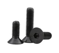 Flat-head countersunk Torx screws， 12.9 Grade Carbon Steel DIN7991 Flat Countersunk Head Hex Socket Bolt Screw M3-M8 6-12mm(20Pcs M6x8)