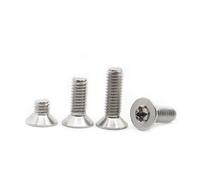 Flat-head countersunk Torx screws， GB2673 304 A2-70 Stainless Steel Six-Lobe Torx Flat Countersunk Screw M1.4-M8 5/10/20/50pcs(5mm,M2.5 50pcs)