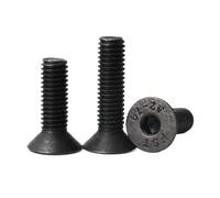 Flat Head Hex Socket Countersunk Screws Bolts, M8 And M10 Black 304 A2-70 Stainless Steel Hex Socket Flat Countersunk Head Screw Bolts(25mm,M8 (5pcs))