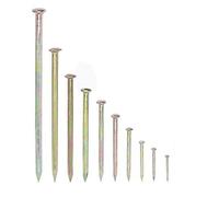 Flat Head Nails,Wall Nails,Hardware Nail Steel Nails Round Head Zinc Alloy for Wood and Concrete Multiple Sizes Pack(1.2 Inch 30mm320pcs)