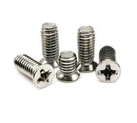 Flat head Phillips countersunk head screws,100pcsBrass Countersunk Head Screw Phillips Cross Recessed Flat Head Machine Screws Bolts M3(3.5mm)