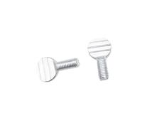 Flat-Head Screw Carbon Steel White Plated Table Tennis Racket Screw Thumb Shaped Flat Hand Bolt M4m5m6m8m10(M6X10 25pcs)