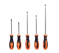 Flat Head Screwdriver Set,5 * 75mm,5 * 100mm,5 * 125mm,5 * 150mm,5 * 200mm,5 PCS Screwdrivers with Magnetic for Fisassembly and Repair