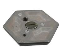 Flat hexagonal plate with 1/4 thread|Manfrotto