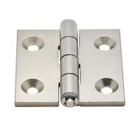 Flat Hinges Doors Cabinets - A6063S-T5 Electroless Nickel Plating Light Load Tapered Bore Type 1Pcs(DJLG-63)
