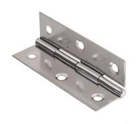 Flat Hinges for Cabinet Boxes 10 Pieces of Stainless Steel Connectors for a Range of Applications (3inch)