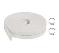 Flat Hose 1" 25 mm x 25 m White PE Polyester Reinforced Layflat 8 bar Burst24