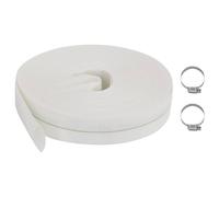 Flat Hose 1in (25mm) 25m White PE Polyester Layflat Irrigation 8bar Reinforced+