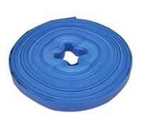 Flat Hose 50m 1" (25mm) Blue PVC Reinforced Lay-Flat Pump Irrigation 3bar rated
