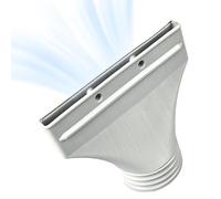 Flat Hose Adapter - PP, Air Conditioning Window Adapter, Flat Window Connector, AC Cooker Hood Dryer Vent Extension, Connection Duct For Cooker Hood Door Dryer In The Kitchen