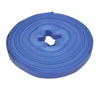 Flat Hose Blue 1" x 100m PVC Polyester Layflat Irrigation Pumping 3bar HeavyDuty