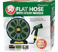 FLAT HOSE WITH SPRAY NOZZLE