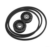Flat Idler Pulley Kit L100 Series Rubber 3-Pack | GX20286 for v-belt, GX20287 flat pulley, GX20006 belt, fits L100 L110 L120, easy install