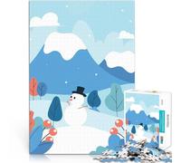 Flat IIllustration Season1000 Piece Jigsaw Puzzles for teenagers Stress Relief is ideal as a gift for the whole family 38x26cm