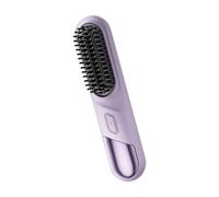 Flat Iron - ABS 21x4.65cm | Portable Straightener Professional Portable Rechargeable Comb 4 Temperature Settings | Cordless Travel Hair Straightener for Women Men Travel Short Long Curly Wavy Beach Sa