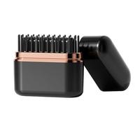 Flat Iron Comb = Heat Resistant Styling Tool, USB Rechargeable Hot Comb | Mini Negative Ion Hair Straightener Brush Rechargeable for Women, Beard Straightener for Men Women Effortless Styling