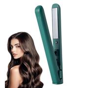 Flat Iron Hair Straightener - Ceramic Styling Tool 2 in 1 Portable Hair Straighteners and Curler, Friends Family Girls Boys, Salon Home Travel Use, Black Ceramic, Daily Wig Stylings