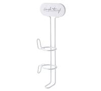 Flat Iron Holder Wall Mount - 12.6 Inches ABS Iron Styling Tool Rack Stand, Heat Resistant Appliance Storage Organizer with Secure Grip System | Bathroom Salon Hotel Bedroom Use for Curling