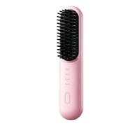 Flat Iron Professional Portable 4000mAh Rechargeable Comb | Cordless 4 Temperature Settings Flat Iron for Short Long Curly Wavy Travel Beach