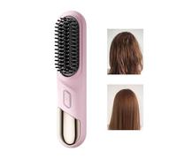 Flat Iron,Professional Rechargeable Portable Comb | 4 Temperature Settings Cordless Straightener - for Women Men Short Long Curly Wavy Travel Beach Home Salon Styling