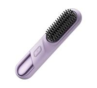 Flat Iron | Rechargeable Comb | Cordless 4 Temperature Settings Flat Iron - for Men Short Long Curly Wavy Travel Beach Home Salon Styling